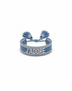 Bracciale j’adore strass azzurro