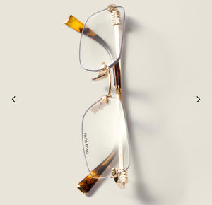Occhiali Crystal Gold miu