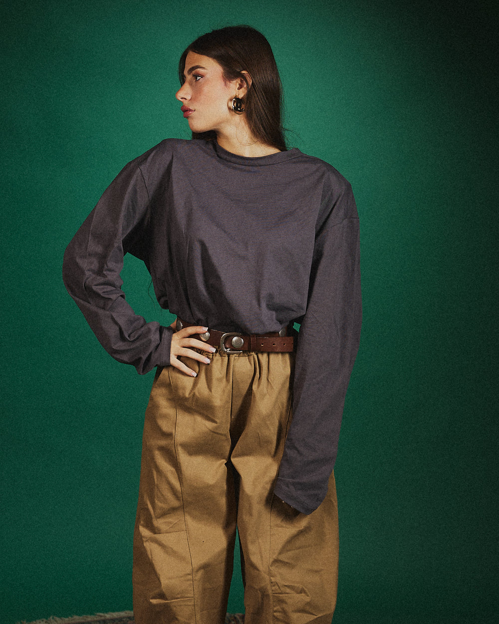 Maglia spalline in cotone