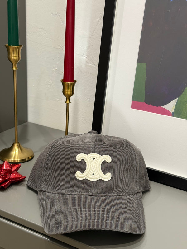 Cappello Celine grigio velluto