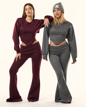 Coordinato in felpa body