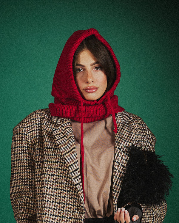 Balaclava lana tinta unita