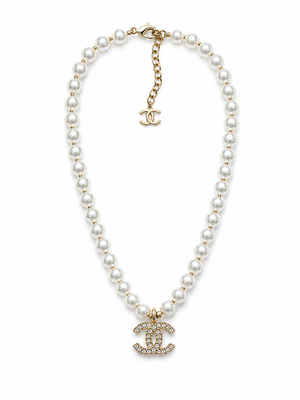Collana perle logo singolo cc
