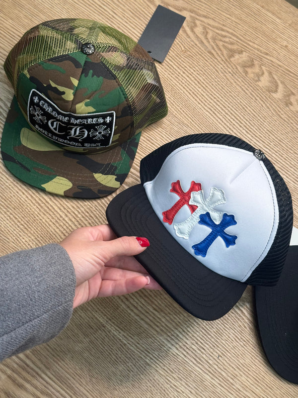 Berretto chrome croci colorate