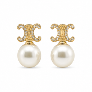 Orecchini Pearl celi Gold