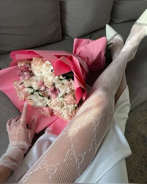 Calze logo mesh con cofanetto