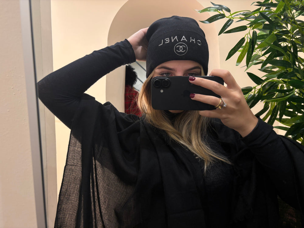 Cappello logo + cc grigio