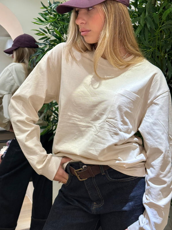 Maglia overside manica lunga