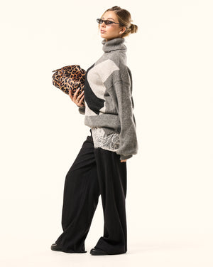 Maglia geo lace pizzo