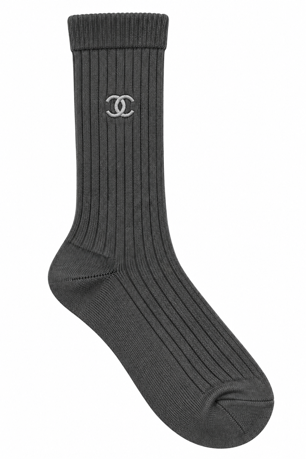 Calzino Rib dark grigio