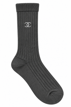 Calzino Rib dark grigio