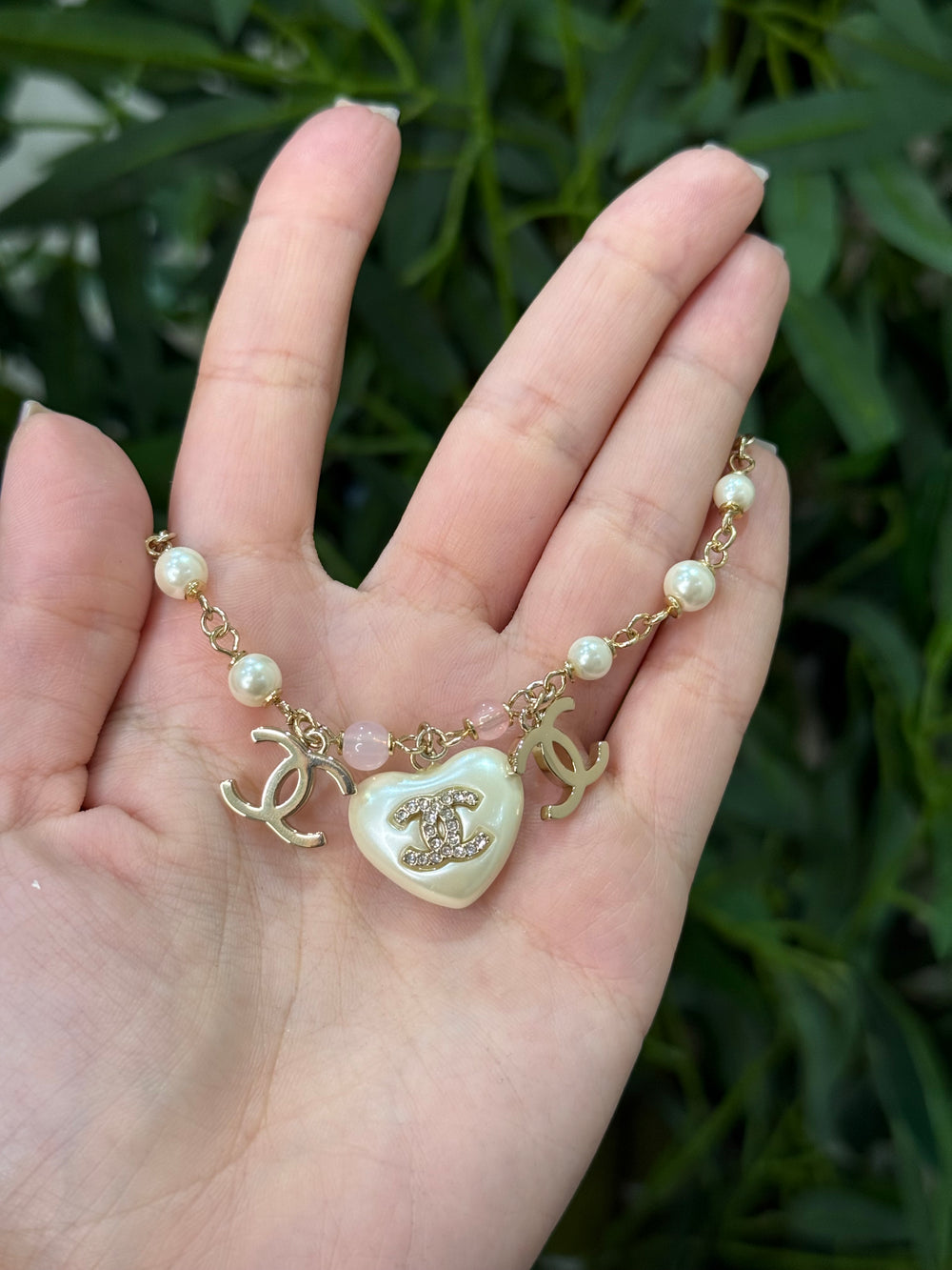 Bracciale cuore perla chanel