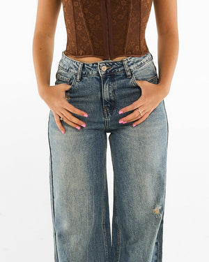 Jeans Wide Leg push up