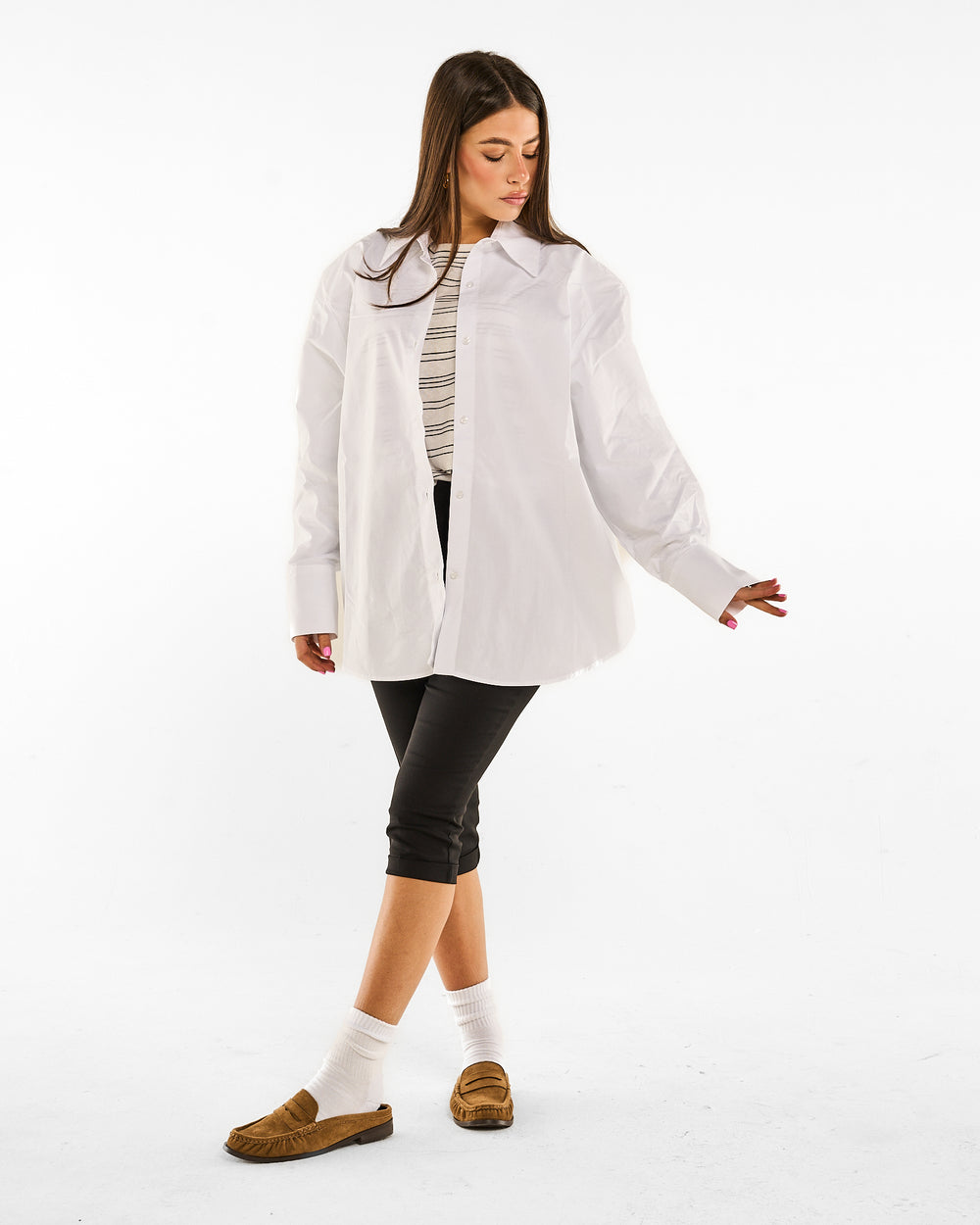 Camicia Over Essential spalline