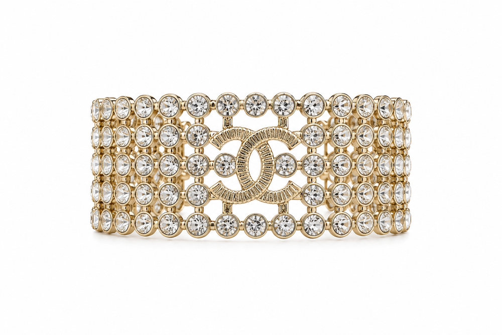 Bracciale rigido crystal cc