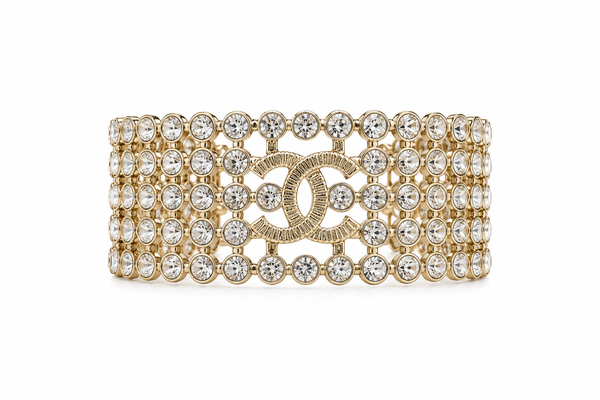 Bracciale rigido crystal cc