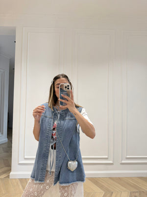 Smanicato denim chiaro