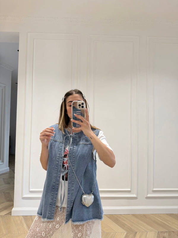 Smanicato denim chiaro