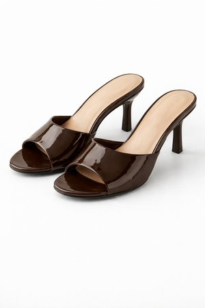 Sandali Mule Glossy Heel
