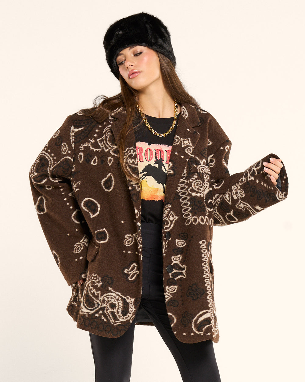 Blazer bandana wool Lumina