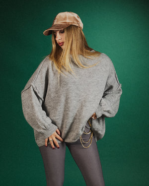 Maglione soft manica ampia