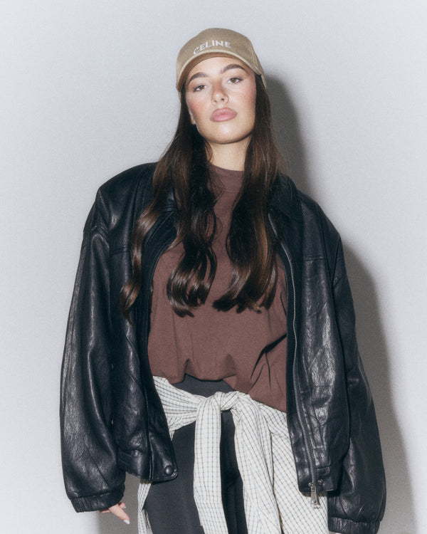 Bomber Noir pelle morbida
