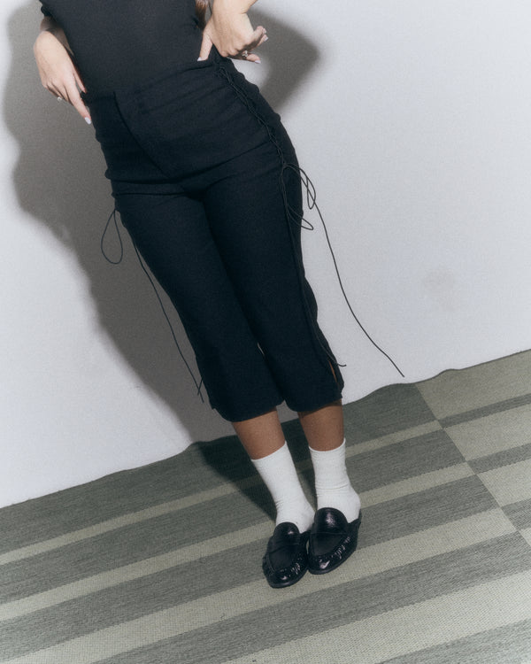 Pants Lace-up Capri
