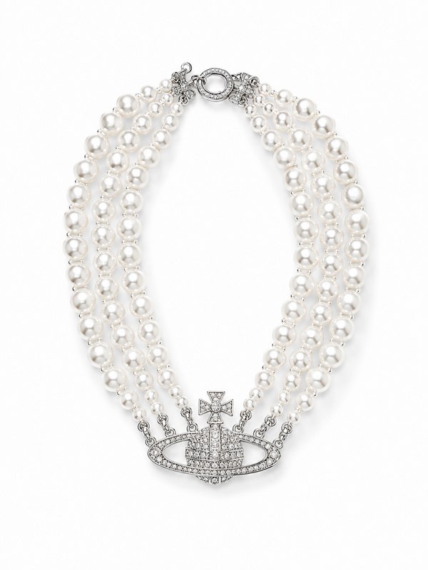 Collana Vivienne iconique multi perle
