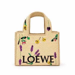 Flora Raffia Bag loè
