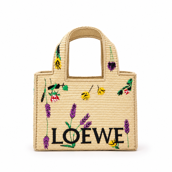 Flora Raffia Bag loè