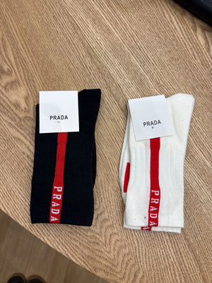 Calzini Prada Linea Rossa in cotone