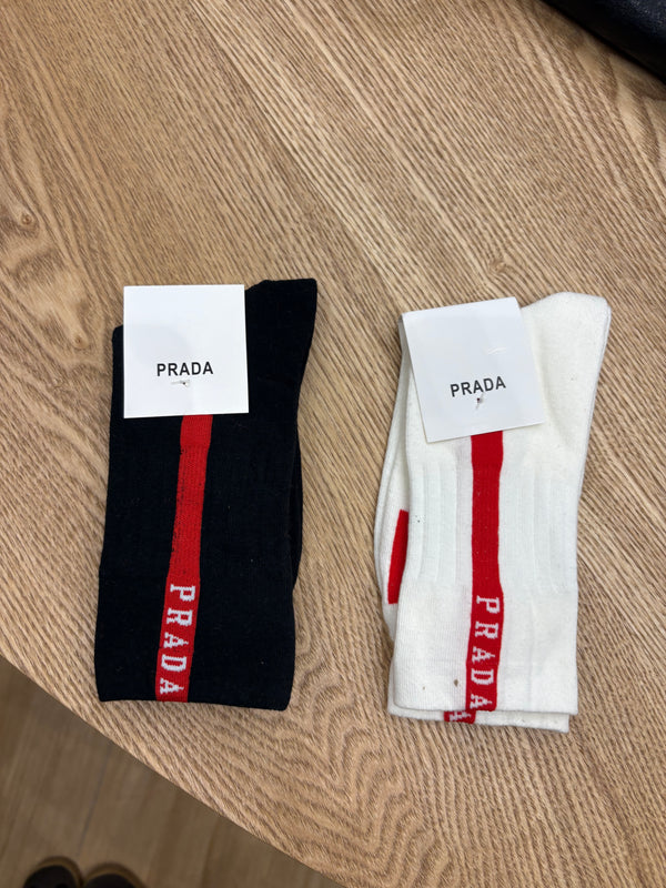Calzini Prada Linea Rossa in cotone