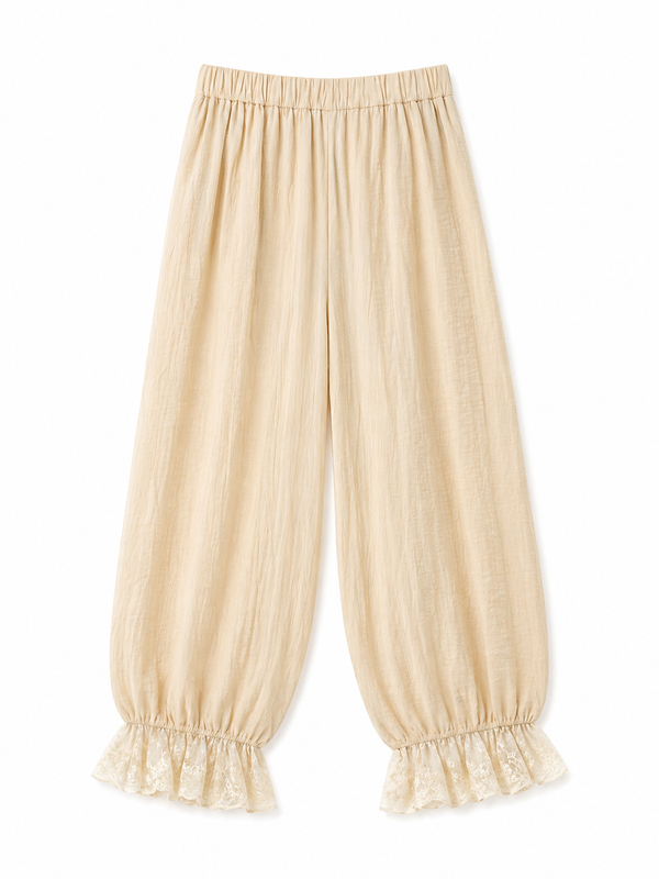 Pantalone Soft Lace Beige