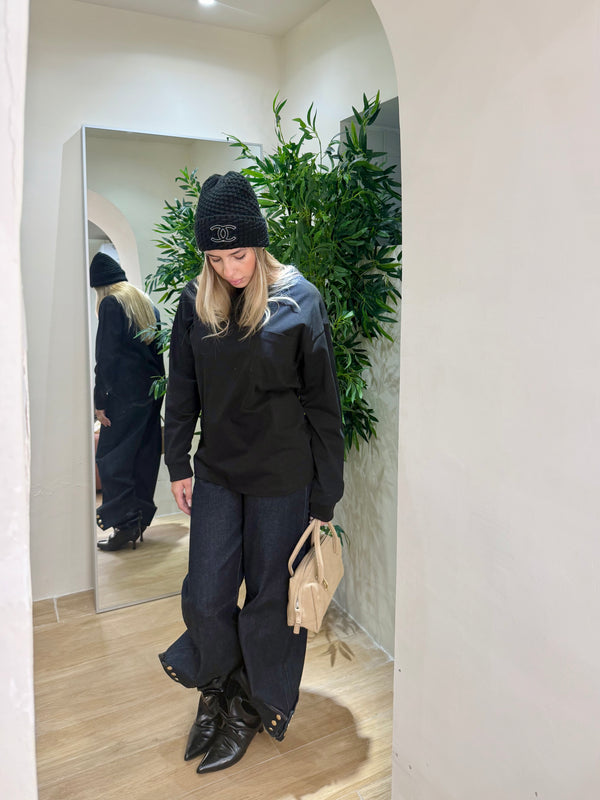 Maglia overside manica lunga