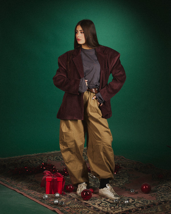 Blazer sculpt velour