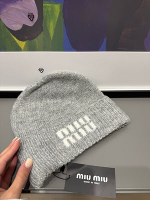 Cappello miumiu Classic grey soft