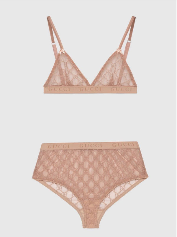 Completo Intimo Lace Nude fiocchetti gg