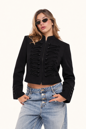 Giacca Napoleon cropped