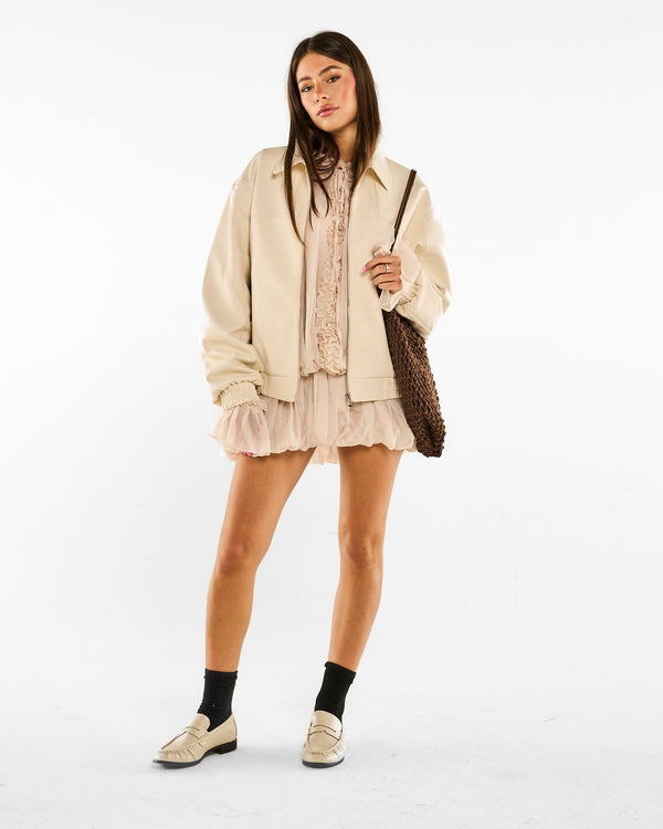 Mini Dress chiffon ruffle