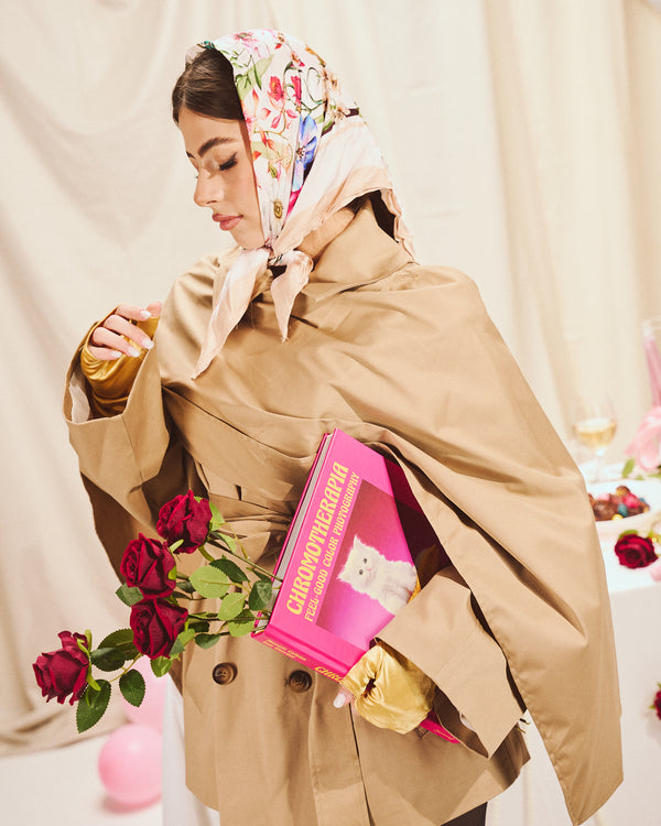 Foulard “Roses & Croissant”