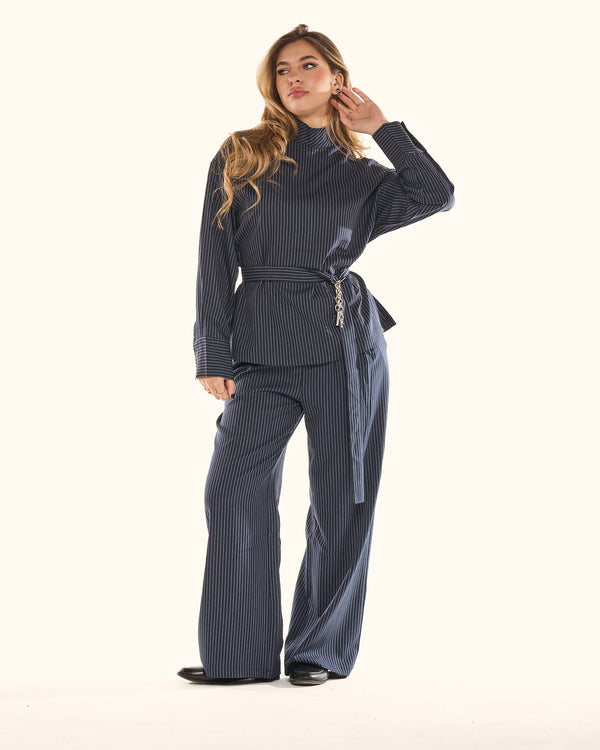 Coordinato Pinstripe Élégance