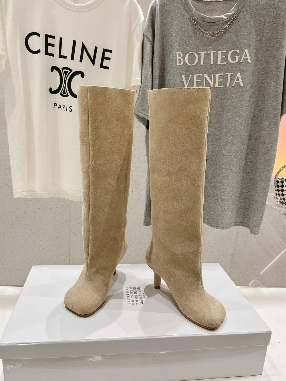 Stivali Suede Élite Beige