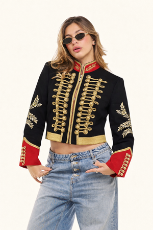 Giacca Napoleon cropped