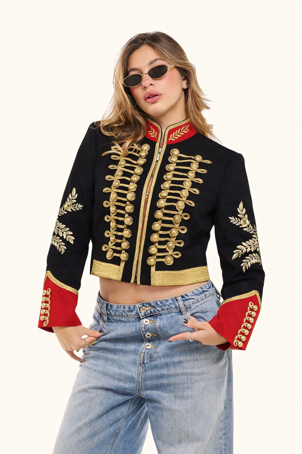 Giacca Napoleon cropped