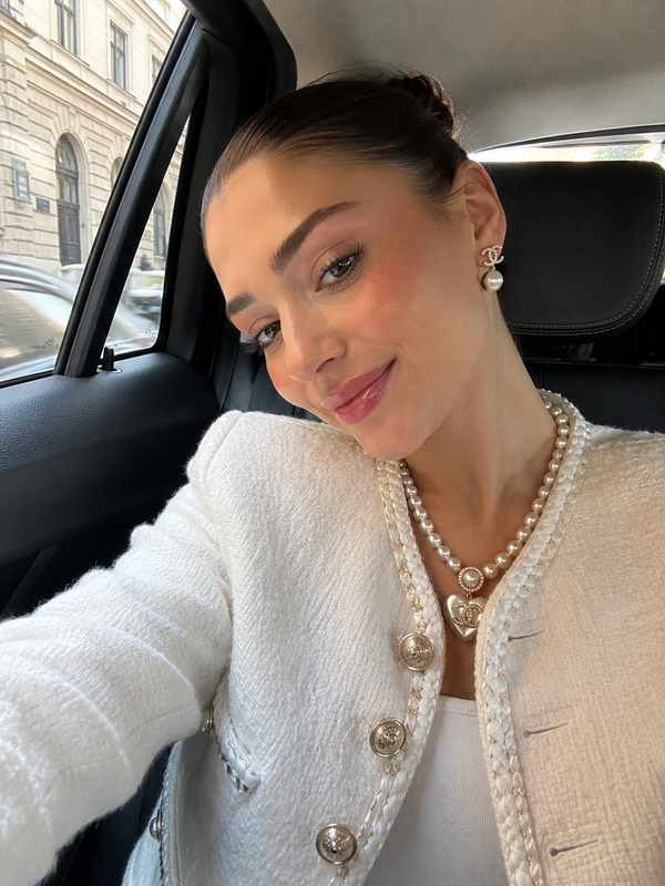 Collier perle big heart cc