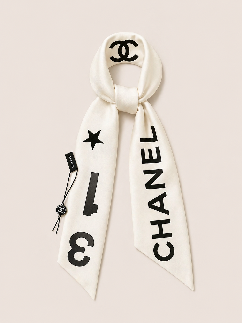 Foulard Logo Ivory Bold
