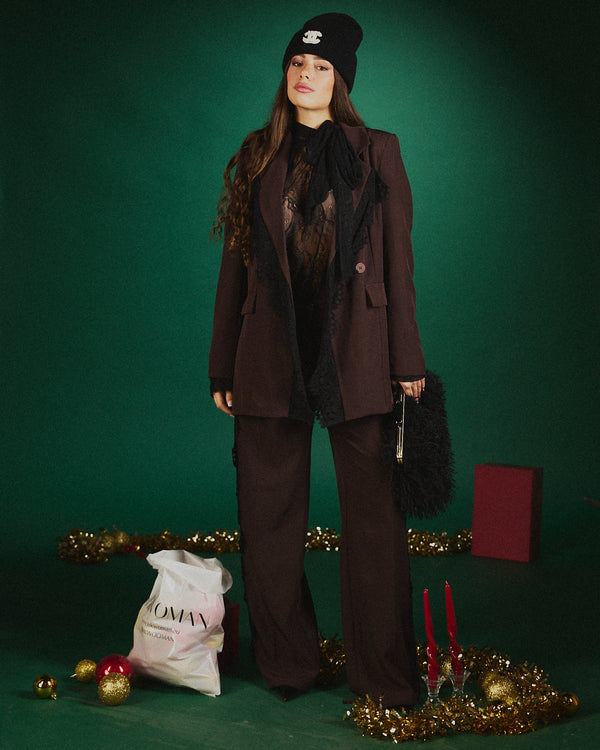 Tailleur morbido inserti in pizzo