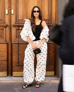 Giacca Pois Balloon Ivory