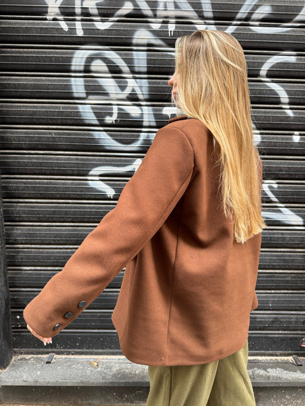 Blazer coat panno oversize