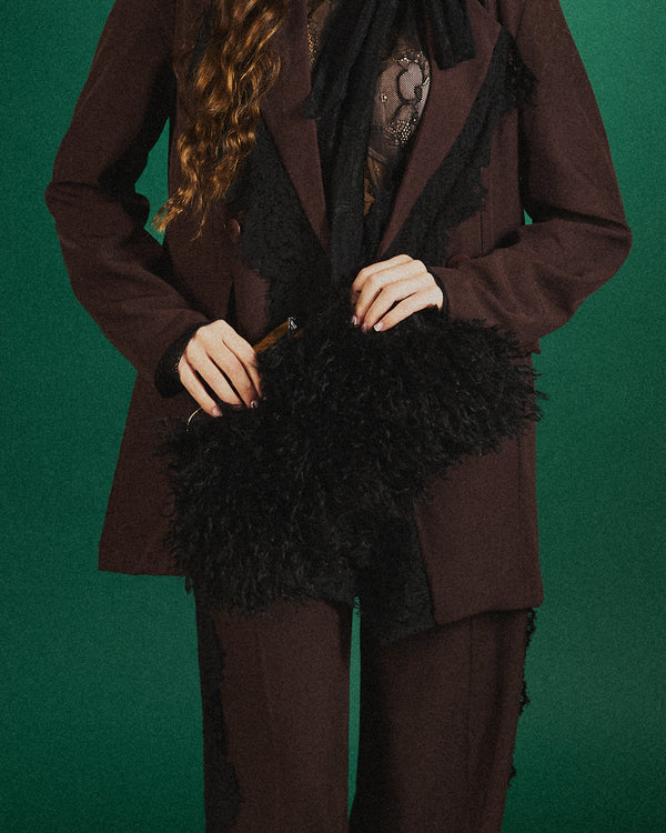 Tailleur morbido inserti in pizzo